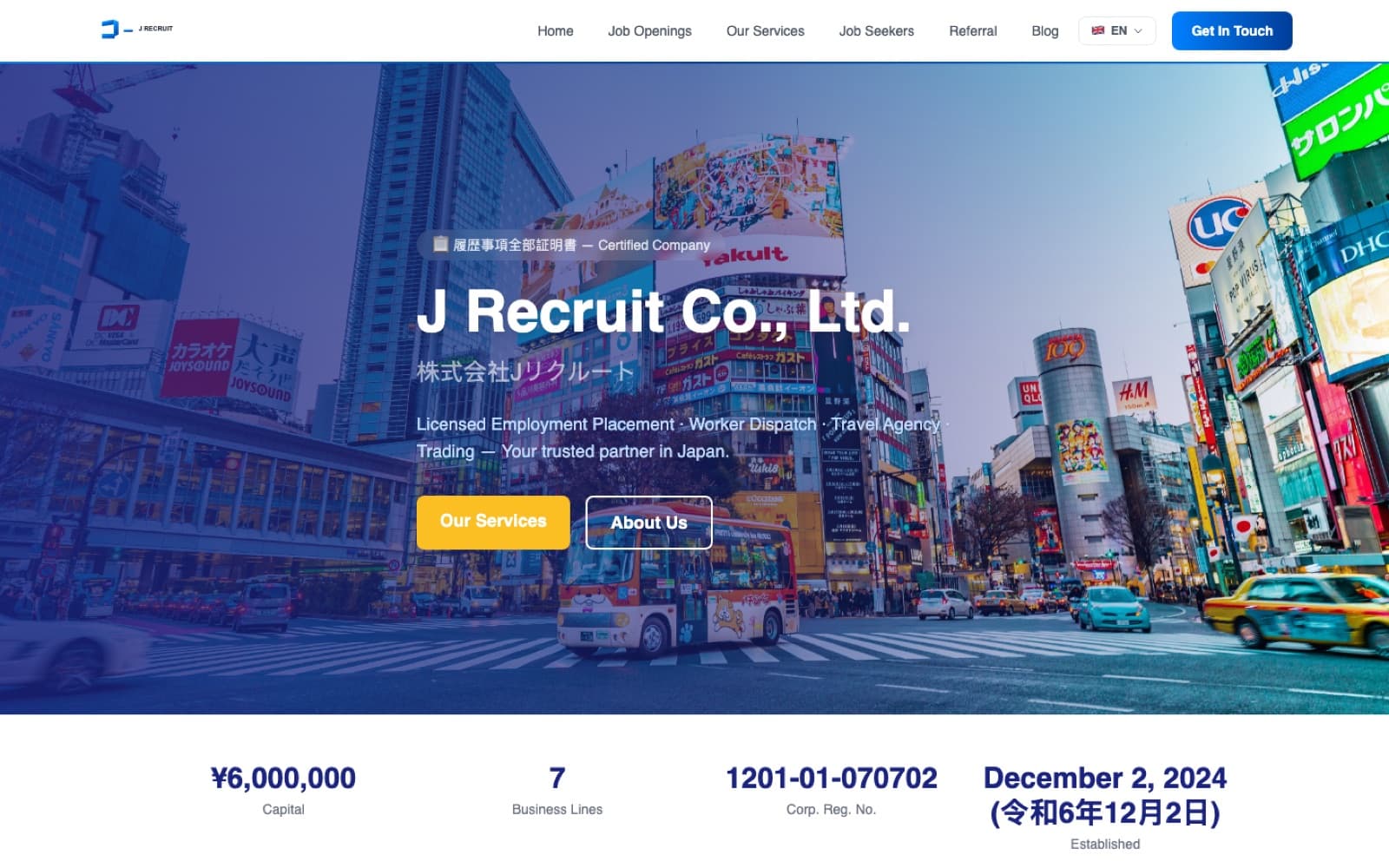 J Recruit Co., Ltd.