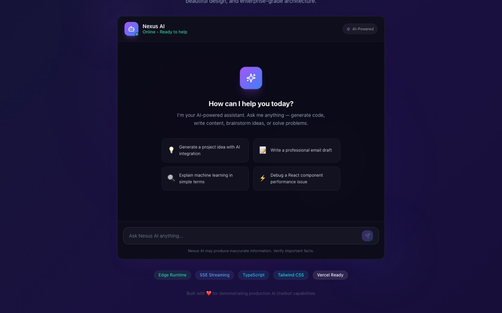 Nexus AI Chatbot
