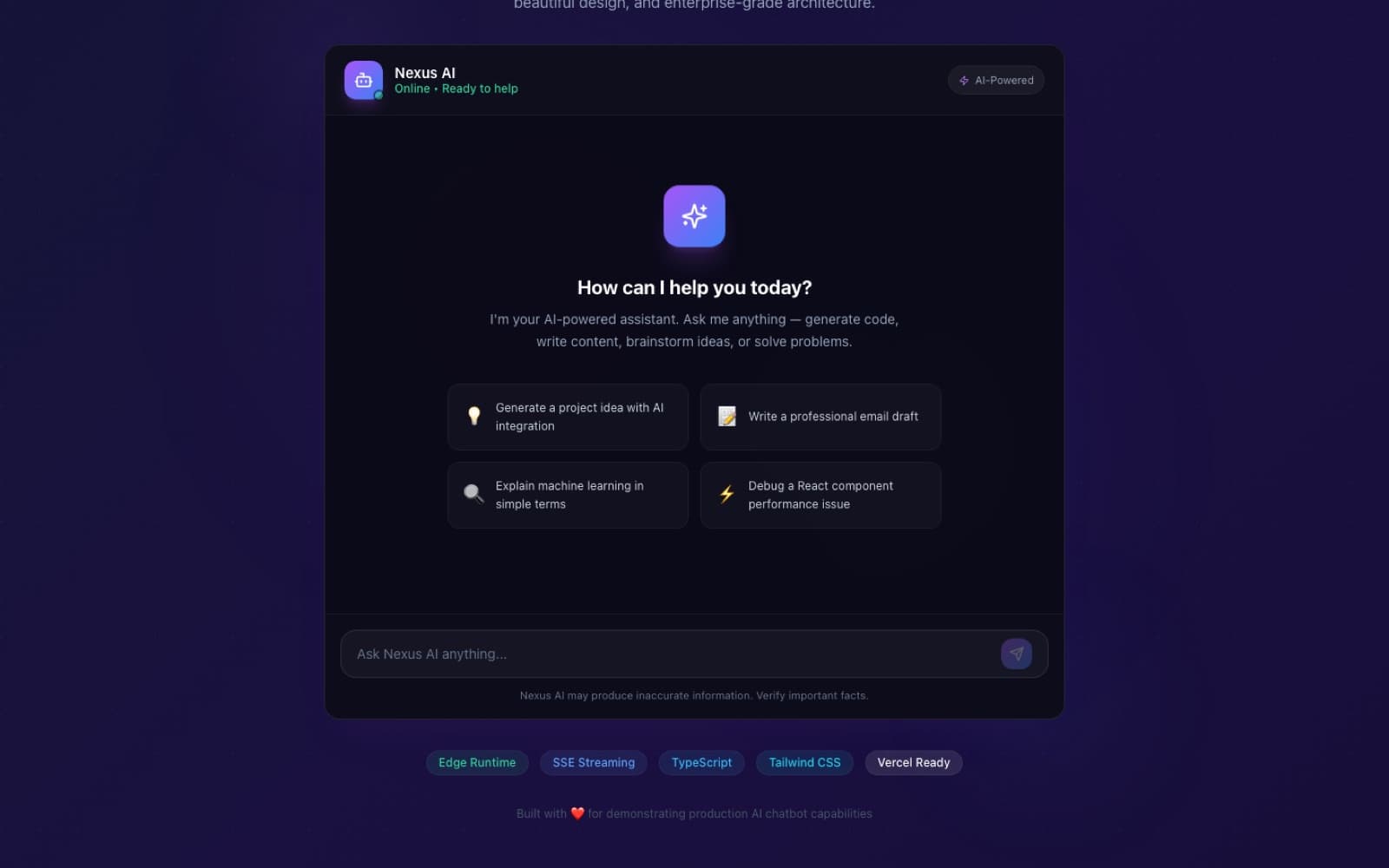 Nexus AI Chatbot